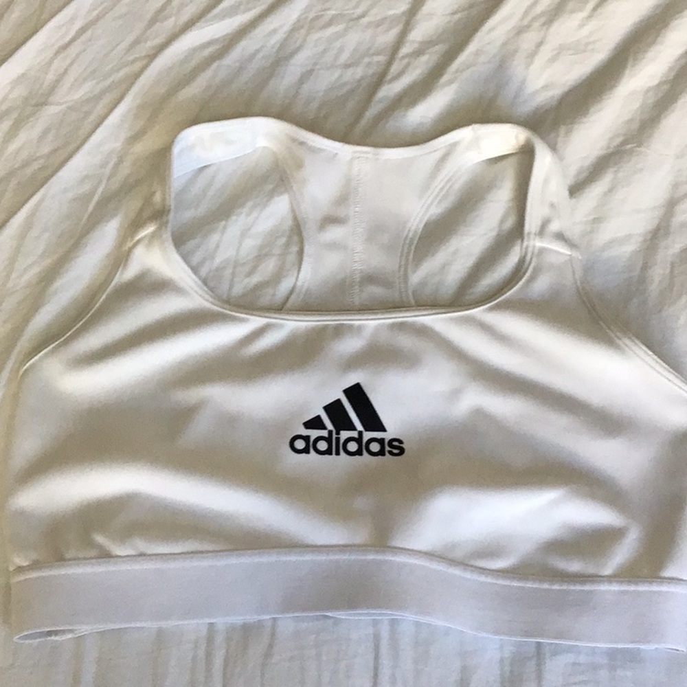 White Adidas Sports Bra